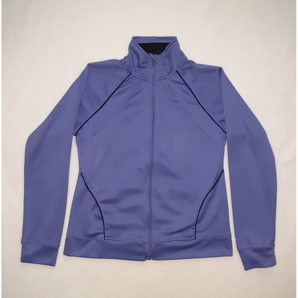 Champion Double Dry Full Zip Athletic Jacket Women Medium 100% Pol…